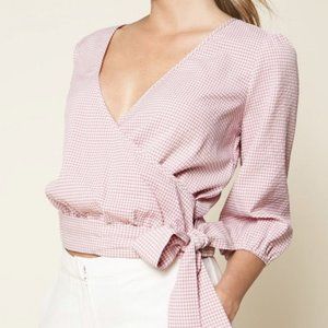 Rose Side Wrap Top